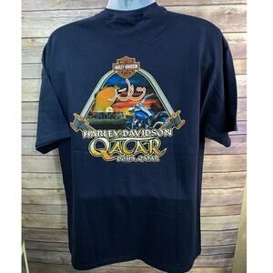 Harley‑Davidson Doha Qatar Blue T‑Shirt Men’s Size XL